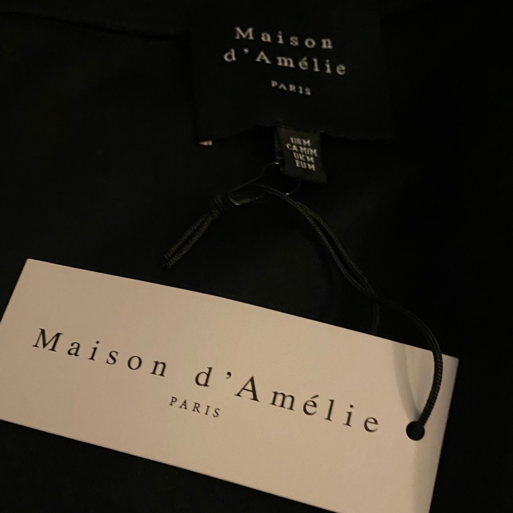 Maison d’ Amelie Black Nylon stylish Garment M - Picture 6 of 6